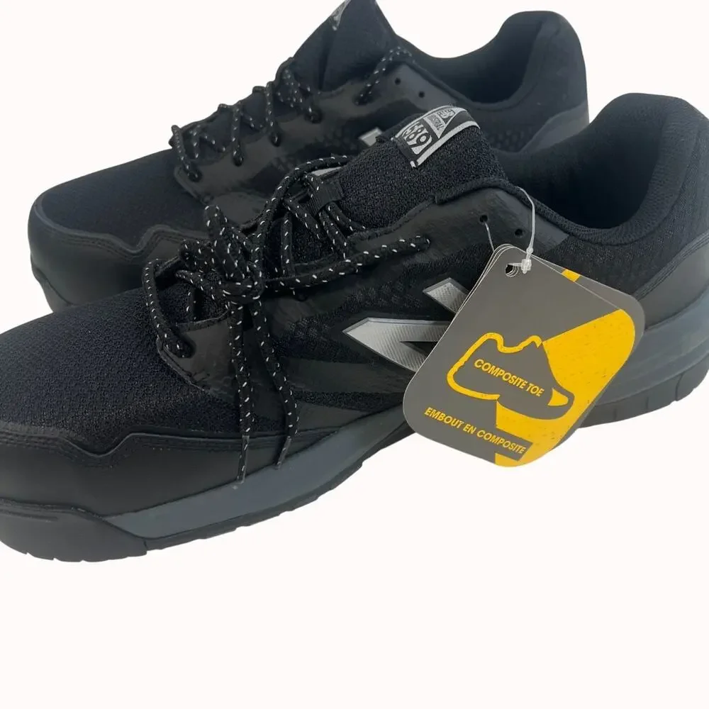 New Balance Composite Toe Black Slip-Resistant Work Shoes MID589G1 2E 17‎